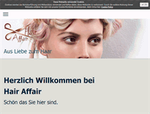 Tablet Screenshot of hair-affair.ch